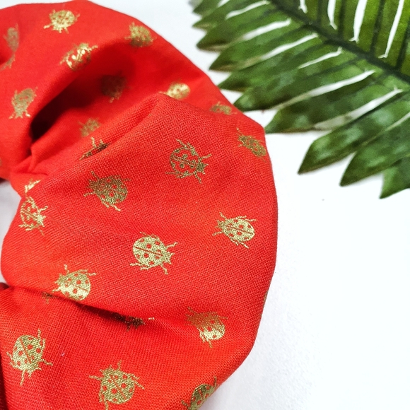 6 for $15  * X-Large Dark Orange Scrunchie - Picture 3 of 8